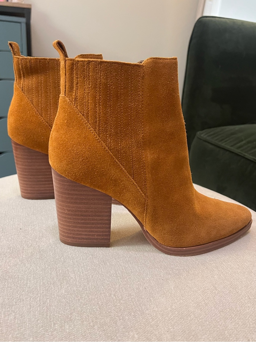 Marc Fisher Suede Heeled Booties